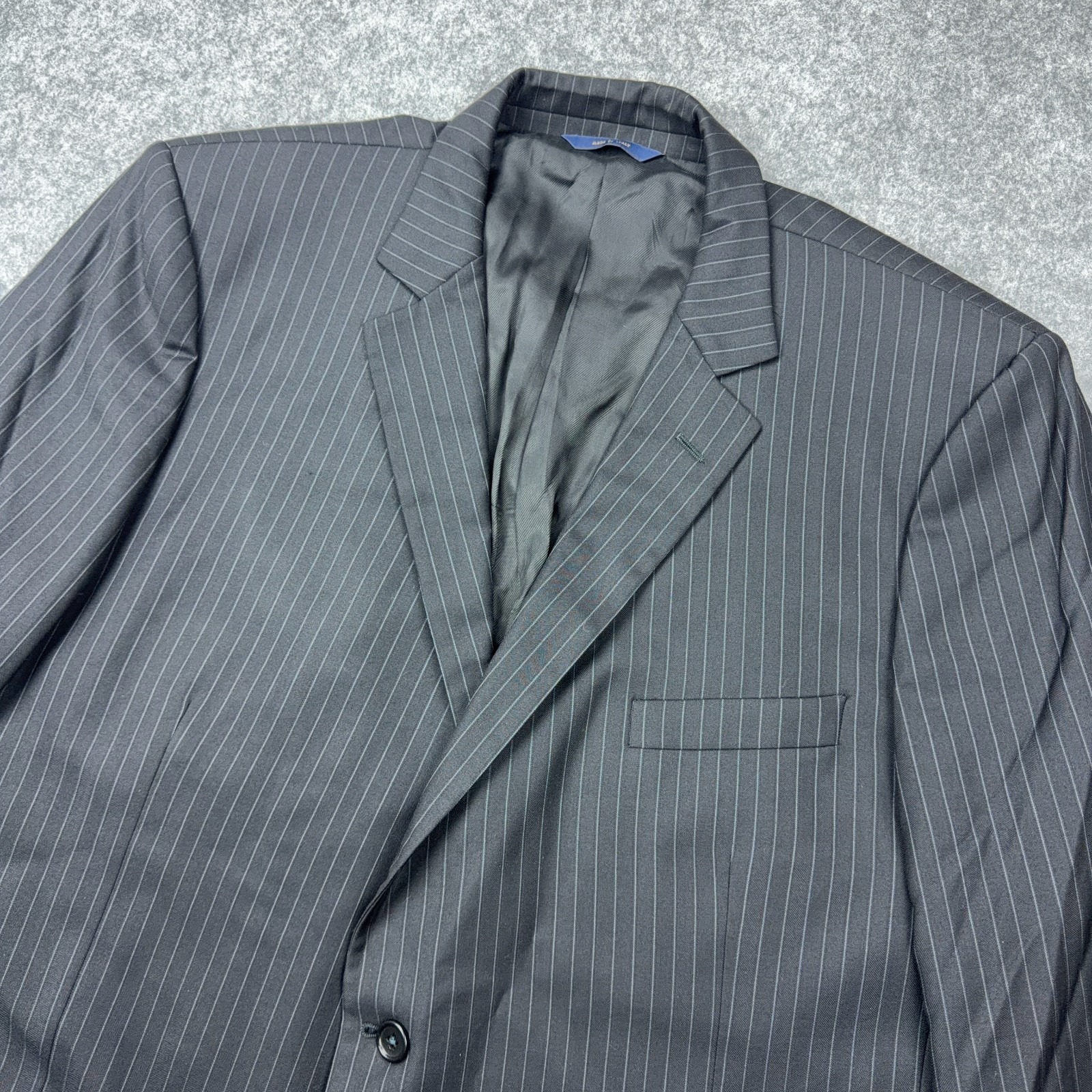 Brooks Brothers Blazer Men 50r Black Pin Striped Fitzgerald 1818 Loro Piana Wool